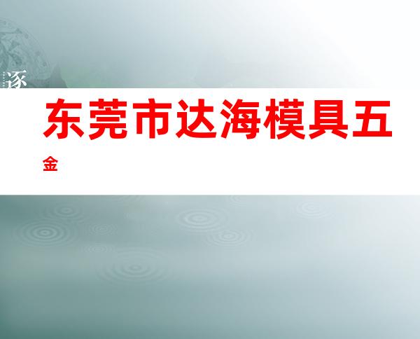 东莞市达海模具五金