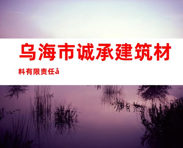 乌海市诚承建筑材料有限责任公司