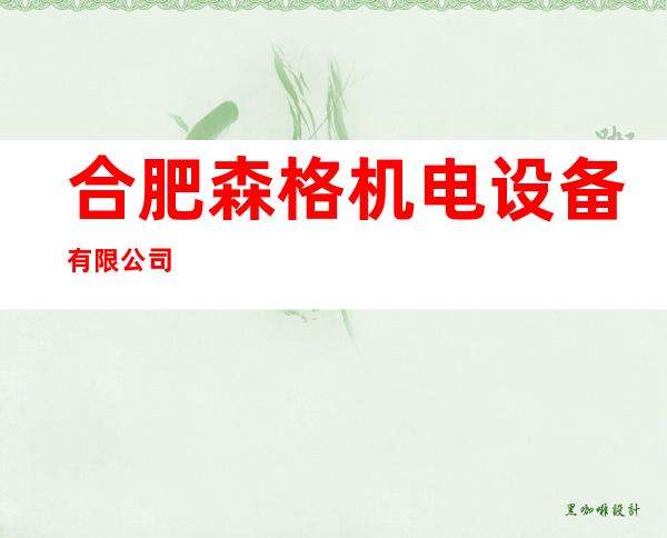 合肥森格机电设备有限公司