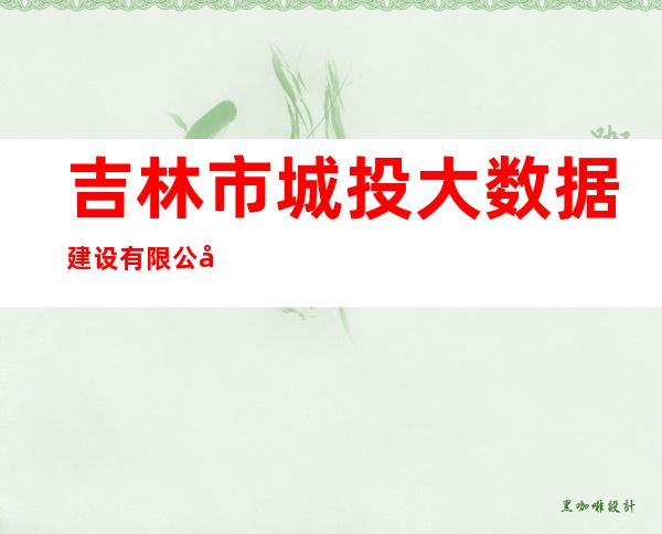 吉林市城投大数据建设有限公司