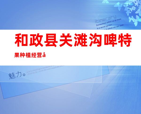和政县关滩沟啤特果种植经营农民专业合作社
