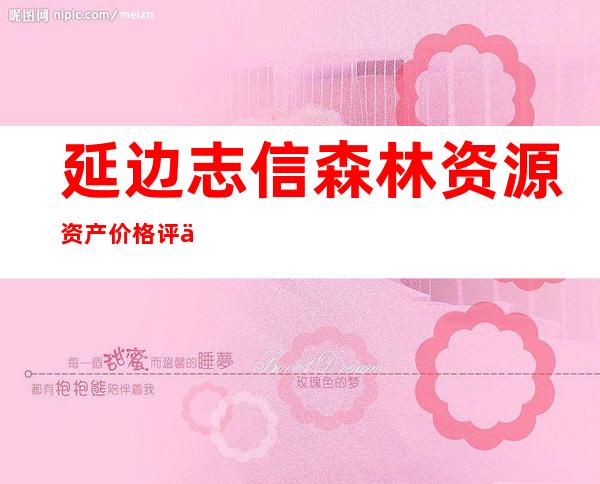 延边志信森林资源资产价格评估有限责任公司