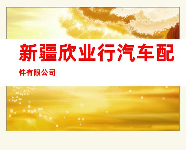 新疆欣业行汽车配件有限公司