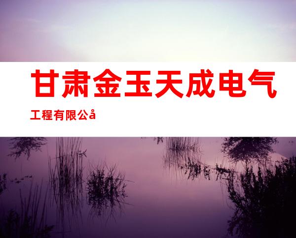 甘肃金玉天成电气工程有限公司