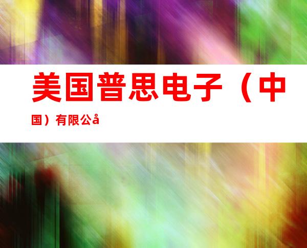 美国普思电子（中国）有限公司