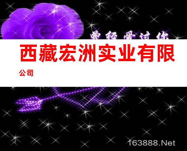 西藏宏洲实业有限公司