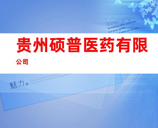 贵州硕普医药有限公司