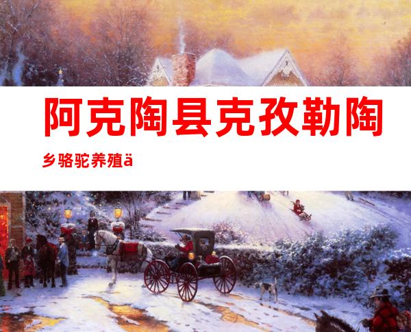 阿克陶县克孜勒陶乡骆驼养殖专业合作社