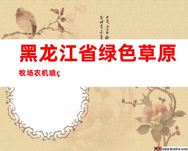黑龙江省绿色草原牧场农机喷灌服务中心