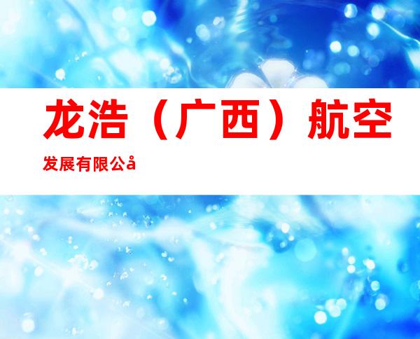 龙浩（广西）航空发展有限公司